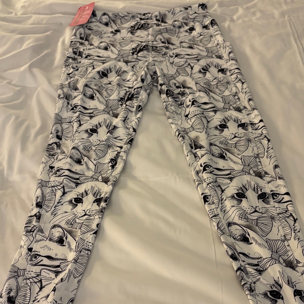 Love My Leggs Womens Cat Print Leggings
